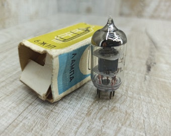 Vintage Oktal Vacuum Tube 6Ж1П: USSR Radio Lamp, Steampunk Project