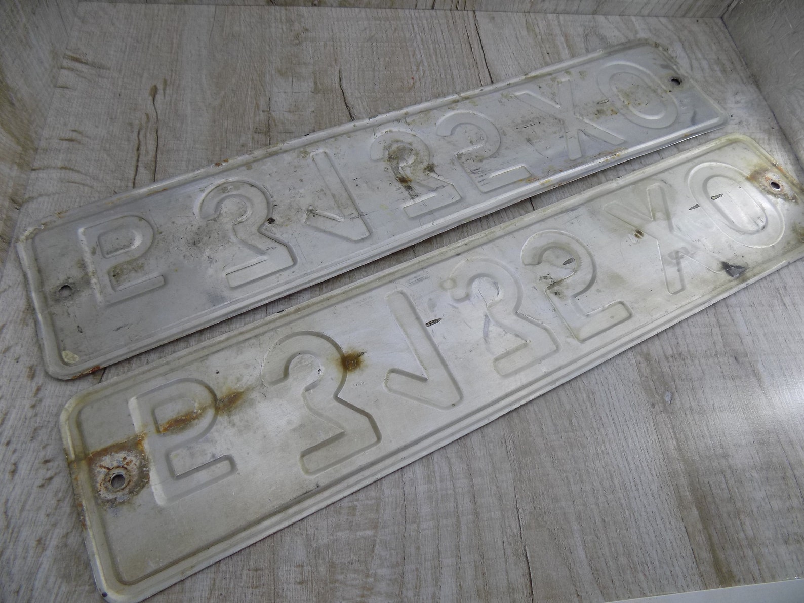 3135 3559 2856 1746 Vintage Car Number Sign Registration Plate Etsy