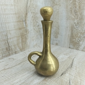 Aladdin lamp Golden lamp for gin 1001 nights Magic oil lamp Gin lamp of luck Gold Brass unique wedding gift Antique golden decor Mini Art