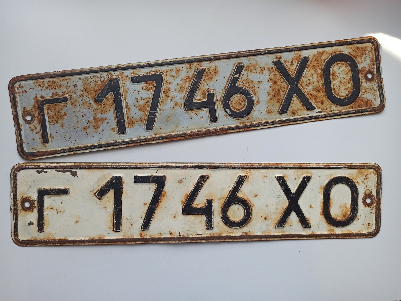 3135 3559 2856 1746 Vintage Car Number Sign Registration Plate Etsy