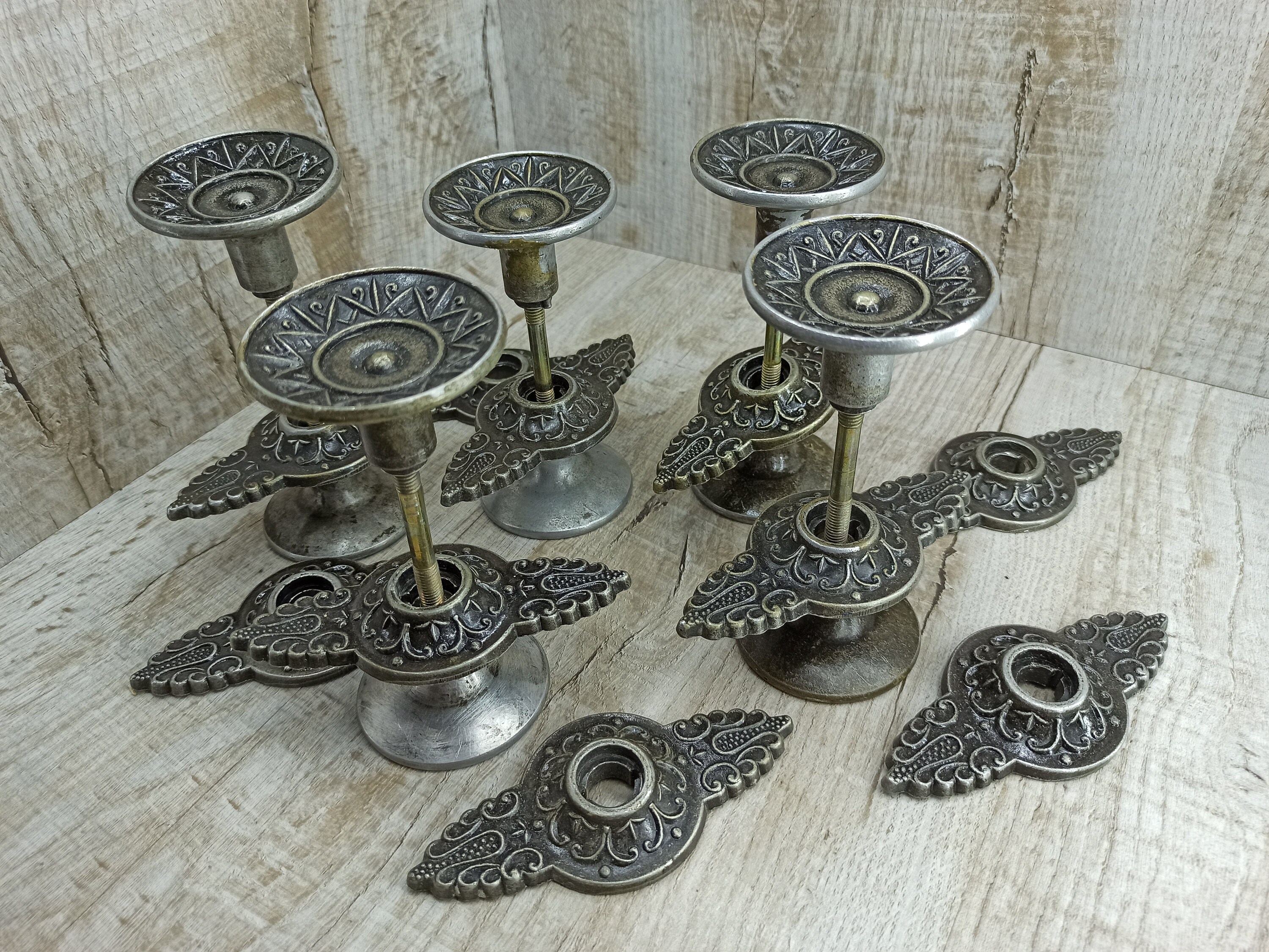 10 Vintage Door Knob 5 Pair Old Knobs Durable Door Knobs Etsy