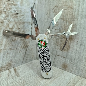 Vintage Miniature Penknife Small multi-pocketknife PenKnife USSR Tiny Mini knife Collectible folding knife Retro knife bandit Jubilee knife