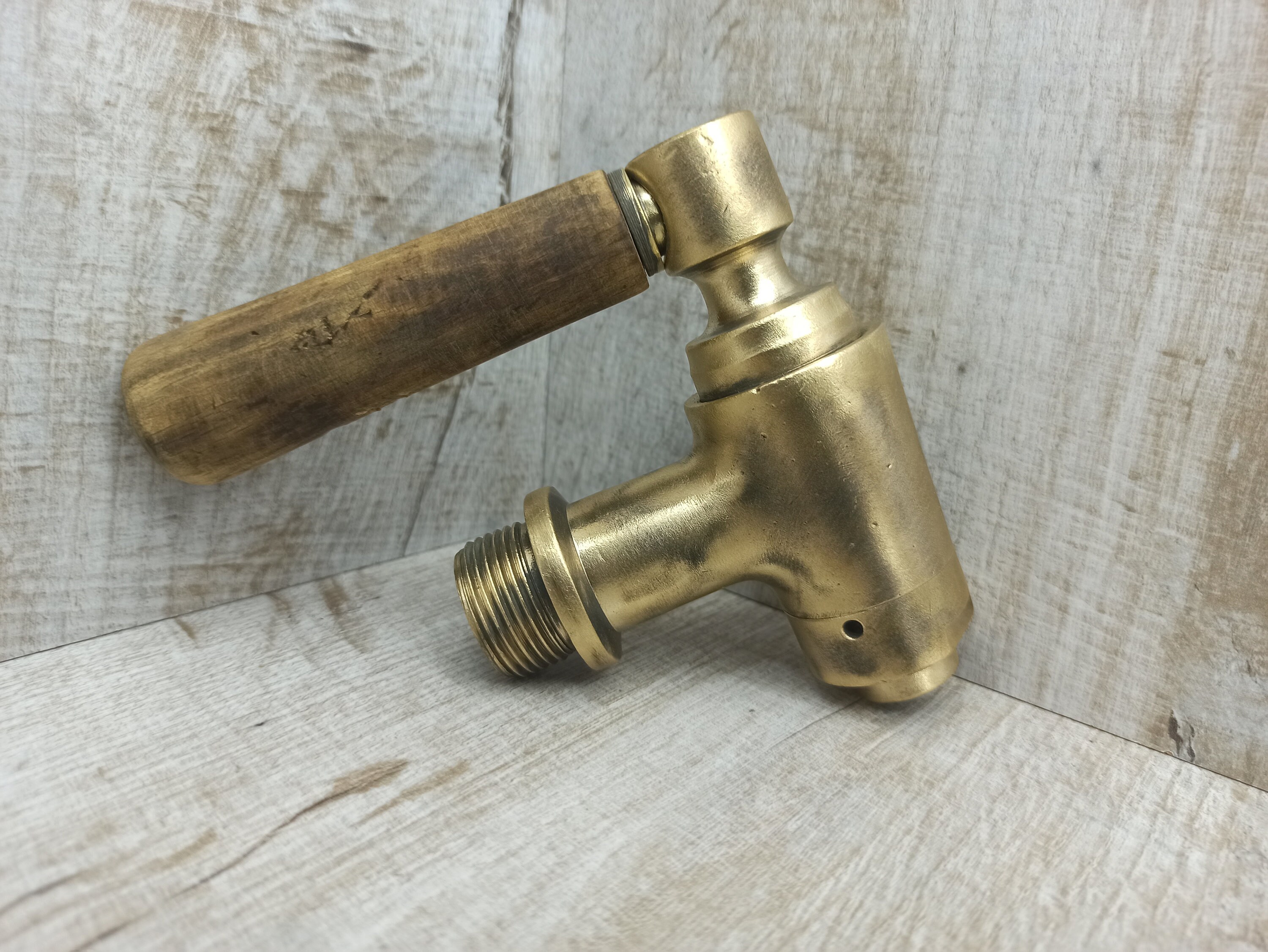 Brass Wine Barrel Faucet Large Vintage Water Faucet Brass Etsy