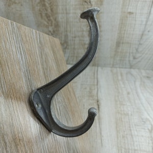 Vintage aluminum Coat Hooks Rustic silver hooks figured bathroom hook Towel hanger Folding Rack Clothing storage Coat Hooks Wrought Hanger
