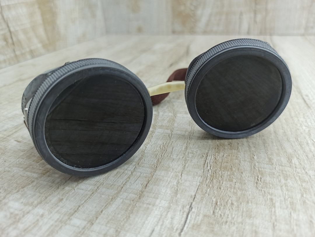 Vintage Protection Goggles Soviet Safety Dark Glasses Steampunk Loft