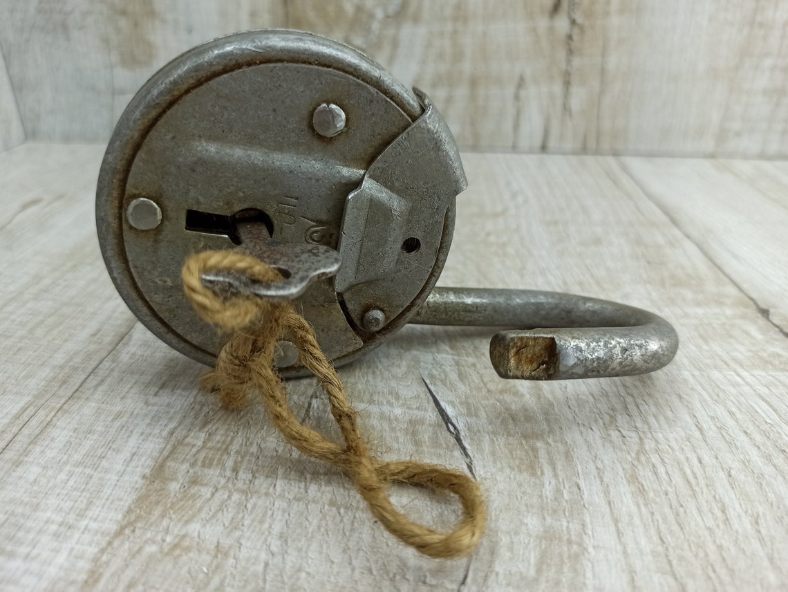 Large Ancient Padlock Black Antique Lock Big Padlock Rustic Lock ...