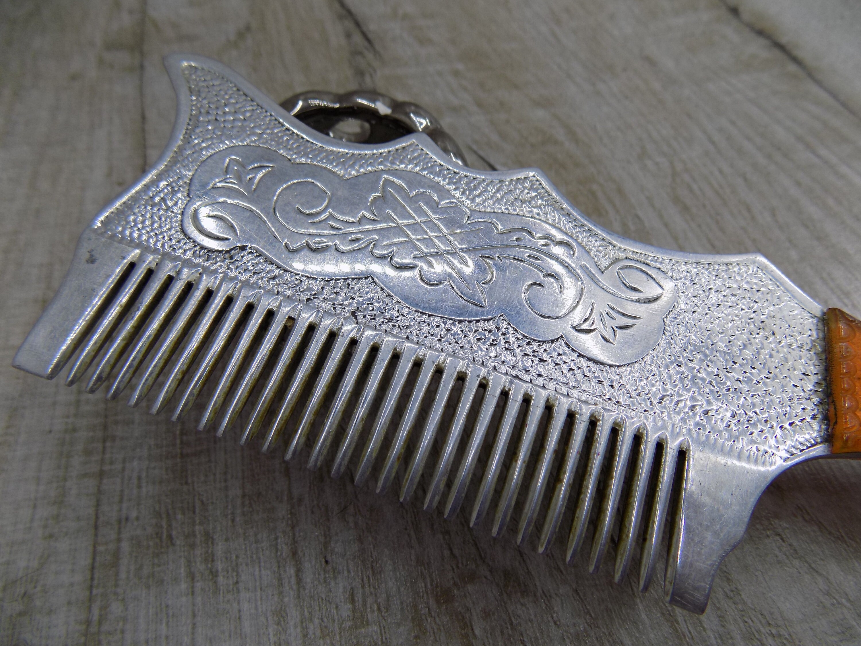 Vintage comb Aluminium comb Pocket Comb Metal Comb Soviet Era Etsy