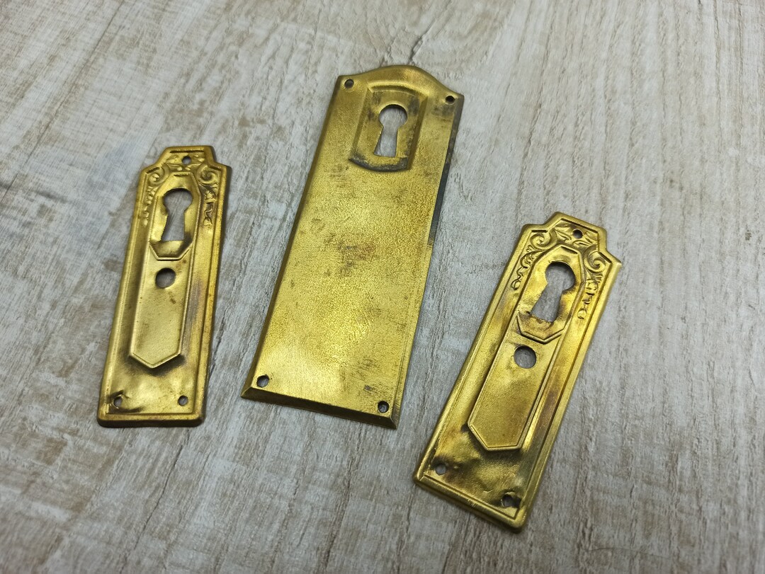 Vintage Keyhole Set Metal Drawer Pulls With Key Hole Bronze Furniture