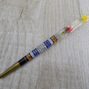 Vintage pen potlood plexiglas handgemaakte roos Sovjet-briefpapier metalen pen kantoorcadeau balpen Sovjet-school Sovjet-kantoorsuite vintage school