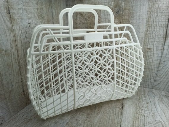 Plastic basket shop bag