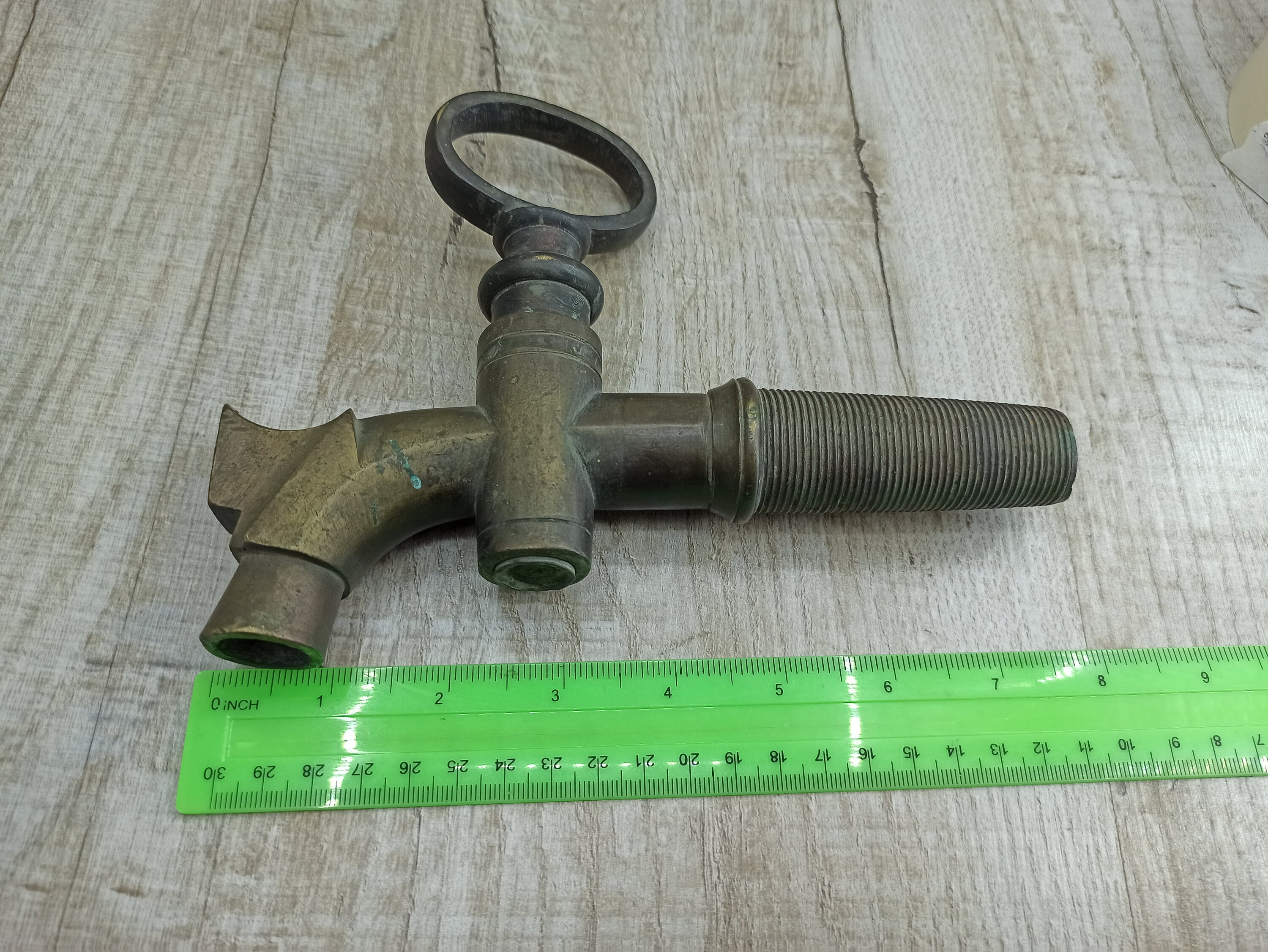 Brass barrel faucet Large Vintage Water Faucet Brass Bronze Etsy