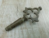 Antique Samovar key Large key of Samovar tap Antique small bronze spigot key Medium Brass old key Unique antique key Secret room key