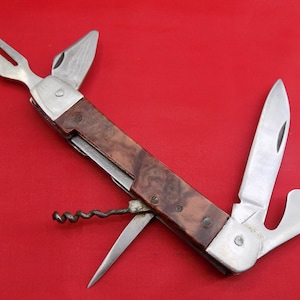 Vintage Miniature Penknife Old multi-pocketknife PenKnife USSR Tiny Mini knife Collectible folding knife Retro knife Steel pocket knife