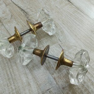 Vintage Wooden Door Knobs, Soviet Rustic Handles