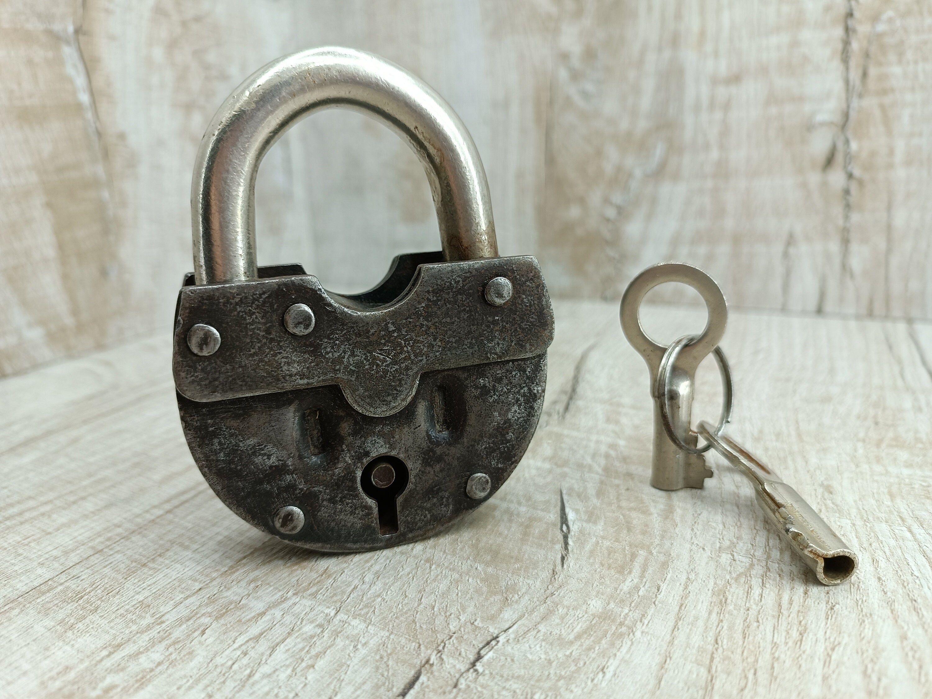 アンティークバドロックPADLOCK (KASHMIR LOCK)稀少 アンティークバドロックPADLOCK (KASHMIR LOCK)稀少
