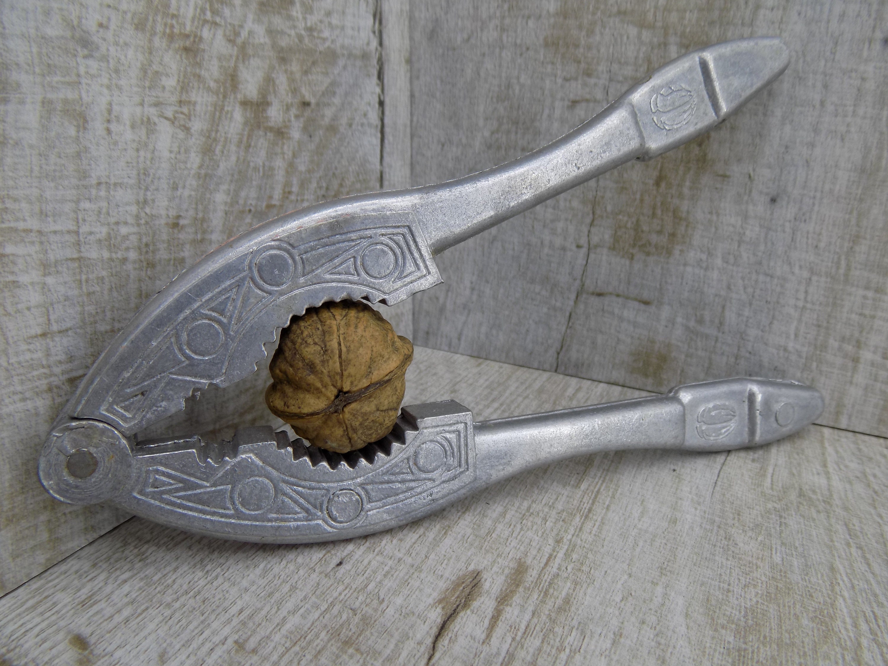 Vintage Nutcracker Metal Soviet nutcracker Aluminum Nut Etsy