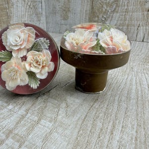 Dörrknoppar i plexiglas, set med 2, gamla, genomskinliga dörrknoppar, vintage dörrknoppar, sovjetiska handtag, metalldörrhandtag, rustika handtag, retro knoppar