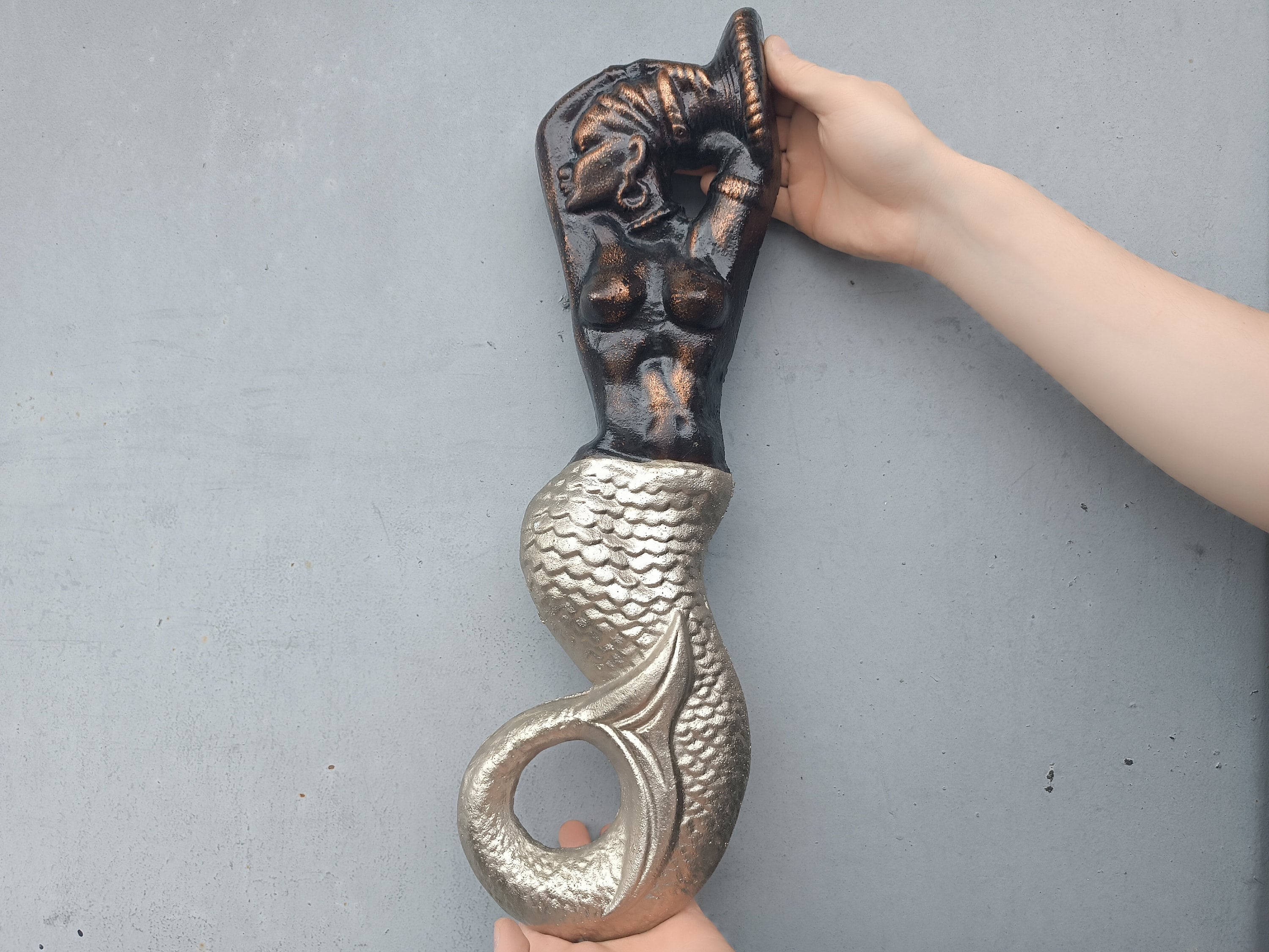 Mermaid sculpture Naked breasts Sexy mermaid Beautiful sexy lady 