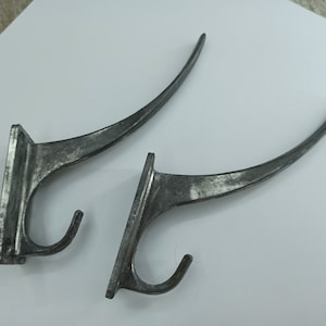 Vintage aluminum Coat Hooks Rustic silver hooks figured bathroom hook Towel hanger Folding Rack Clothing storage Coat Hooks Wrought Hanger