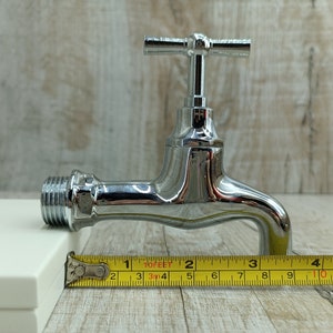 Water faucet Bronze part Antique Vintage Water Faucet Brass Bronze Water Tap Old Gold bath decor Unusual old faucet Brass Silver Chrome
