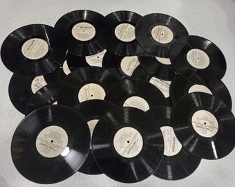Vinyl records 5, 15, 10 Vintage round Repurposing records Diy wall decor Vinyl Coasters Pack Vinyl Disk Crafts Audio vinyl handmade blanks