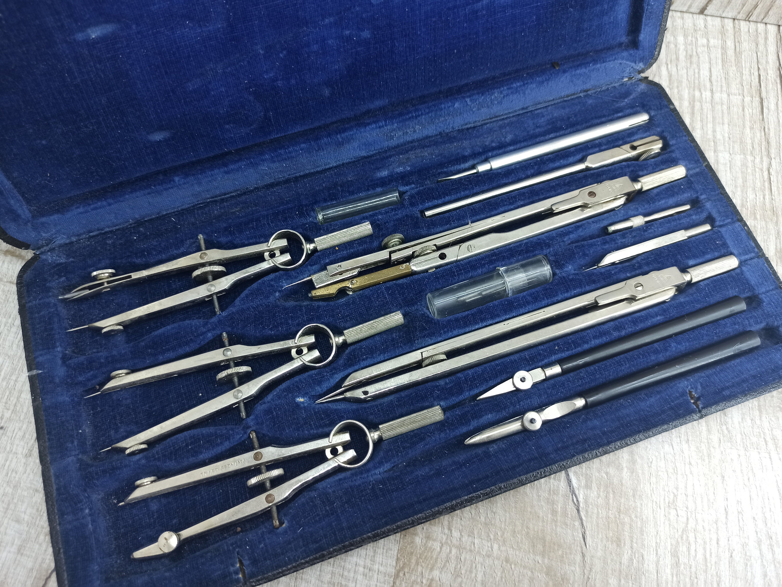 Vintage Germany Mechanical Drafting Tool Set look close these are made -  TrustedFinds