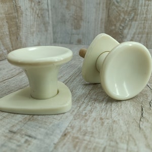 Vintage white door knob figured marble Old plastic knobs Vintage door handles Soviet handles Clear door handle Rustic handles Retro knobs