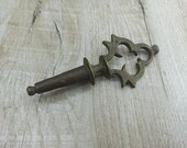 Antique Samovar small key of Samovar tap Antique small bronze spigot key Medium Brass old key Unique antique key Secret room key