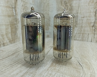 Vintage Oktal Vacuum Tubes: Steampunk Radio Lamp Parts (Pair)