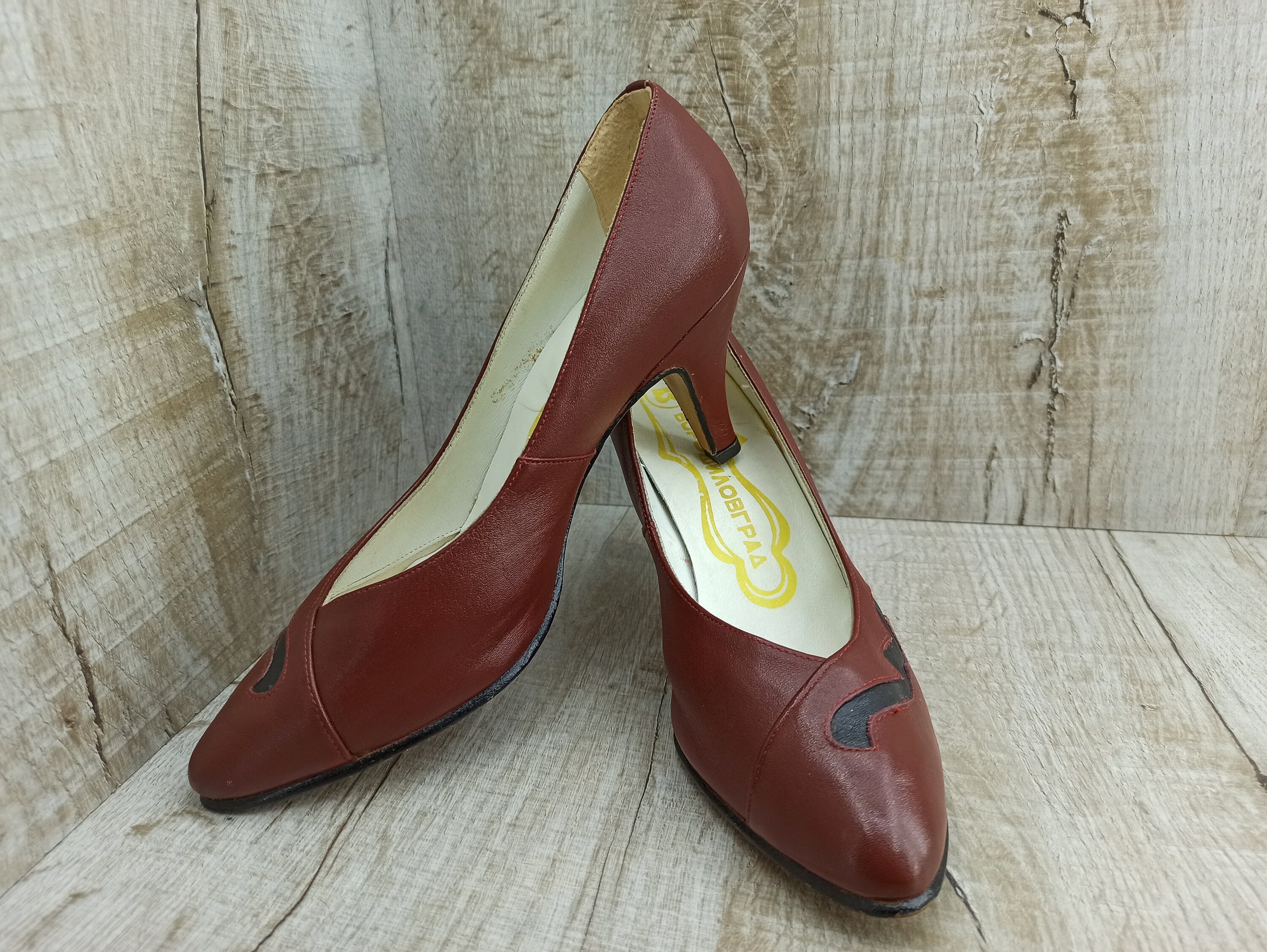 【Ameri VINTAGE】STUDS WOOD HEEL BABOOSH Ameri VINTAGE】 STUDS WOOD HEEL BABOOSH - メルカリ