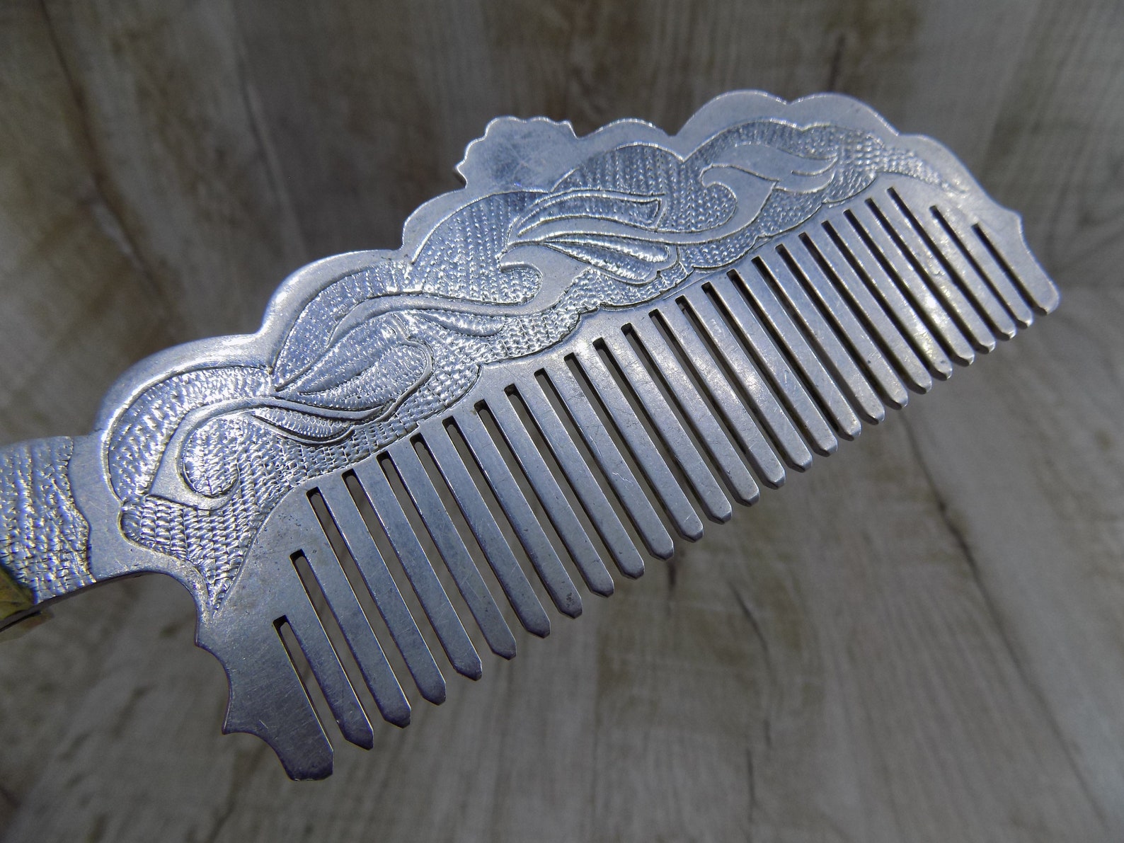 Vintage comb Aluminium comb Pocket Comb Metal Comb Soviet Era | Etsy