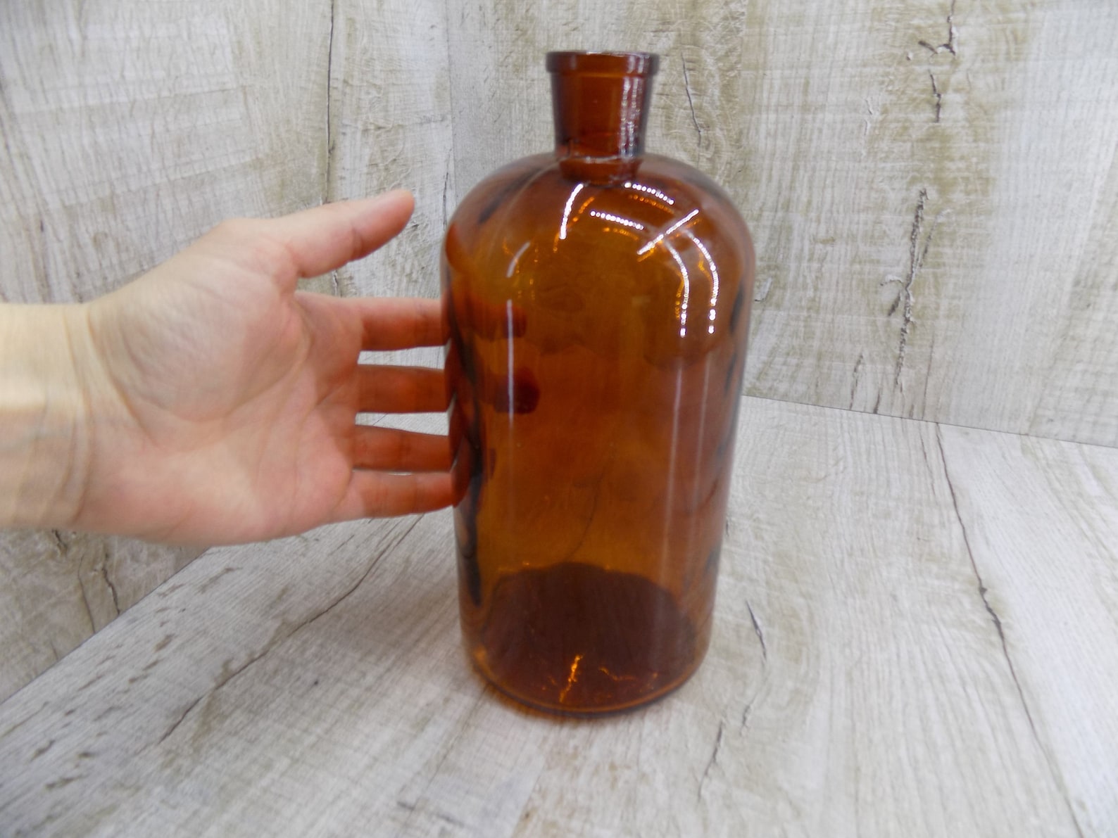 Vintage Brown Bottle Soviet Medical Bottle Large Apothecary - Etsy