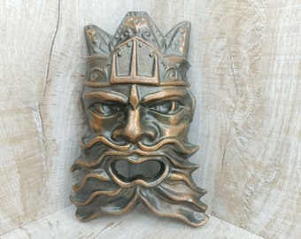 Metal Poseidon Head Wall Decor: Greek Mythology Art