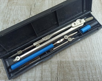 Vintage Architect Set Drawing Set Professional Drafting tools Engineer Drawing Instruments Drafting Set marking tools Design pens dividers