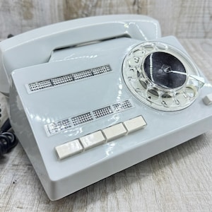 Rotary Phone Vintage telephone set Old desk Telephone Disc Interior Phone props Retro iphone Unique gift home devise magnetic round USSR