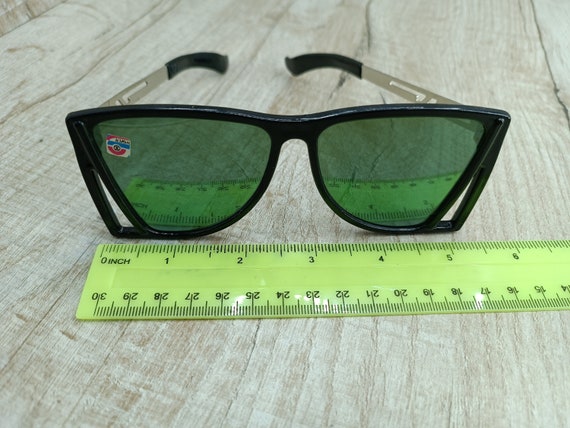 Vintage sunglasses in original box Soviet glasses… - image 7