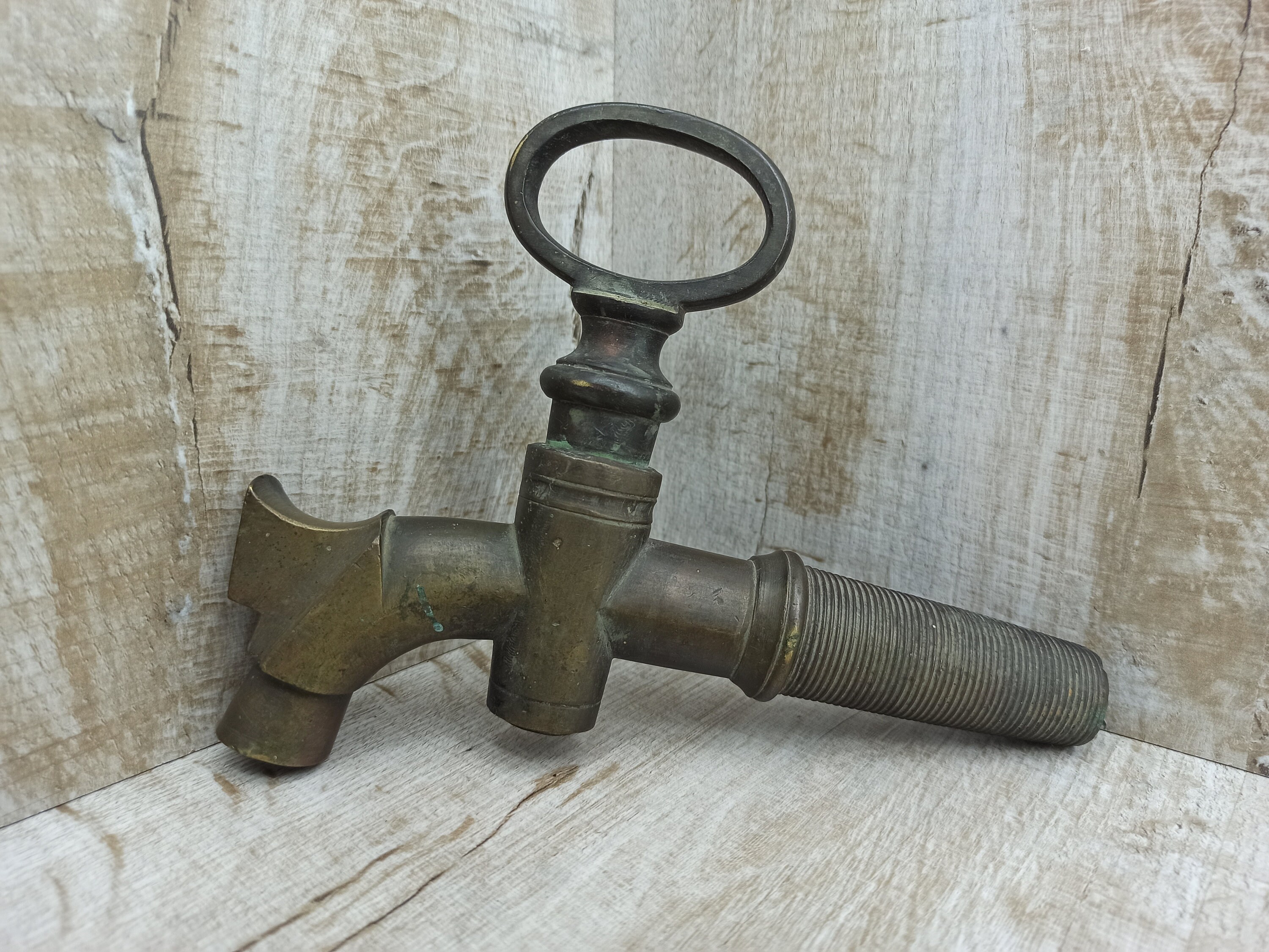 Brass barrel faucet Large Vintage Water Faucet Brass Bronze Etsy