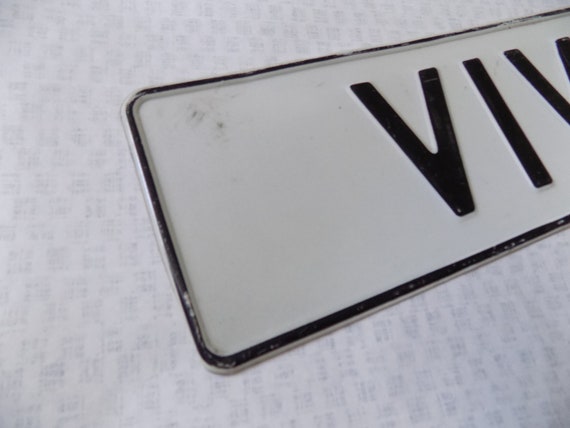 VIVARO Schild Vintage Auto Kennzeichen Kennzeichen Auto Nummernschild  Metallschild Garage Mechaniker Wand Dekor Sowjetisches Kennzeichen - .de