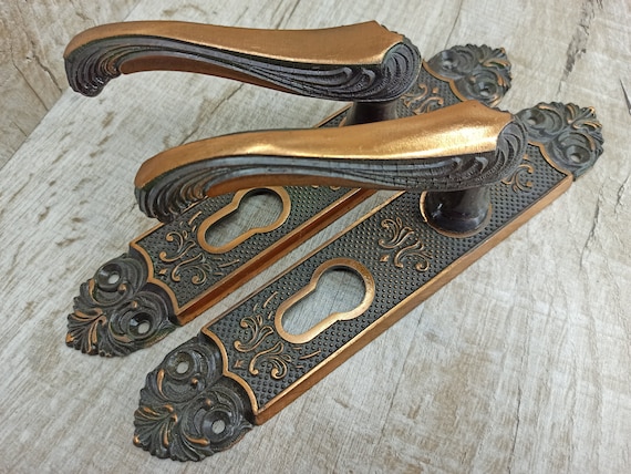 Vintage Door Knob Old Door Knobs Left Right Handles Pair Soviet