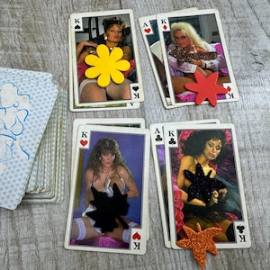 Cartes Playboy vintage femmes nues Belles filles sans vêtements Dames sexy érotiques vintage Collection playboy vierge flirt Plaing unique