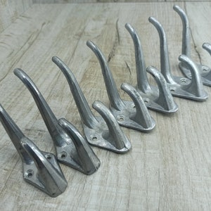 7 Vintage aluminium kapstok rustieke zilveren haken figuur badkamer haak handdoek hanger opvouwbaar rek kleding opslag kapstok smeedde hange