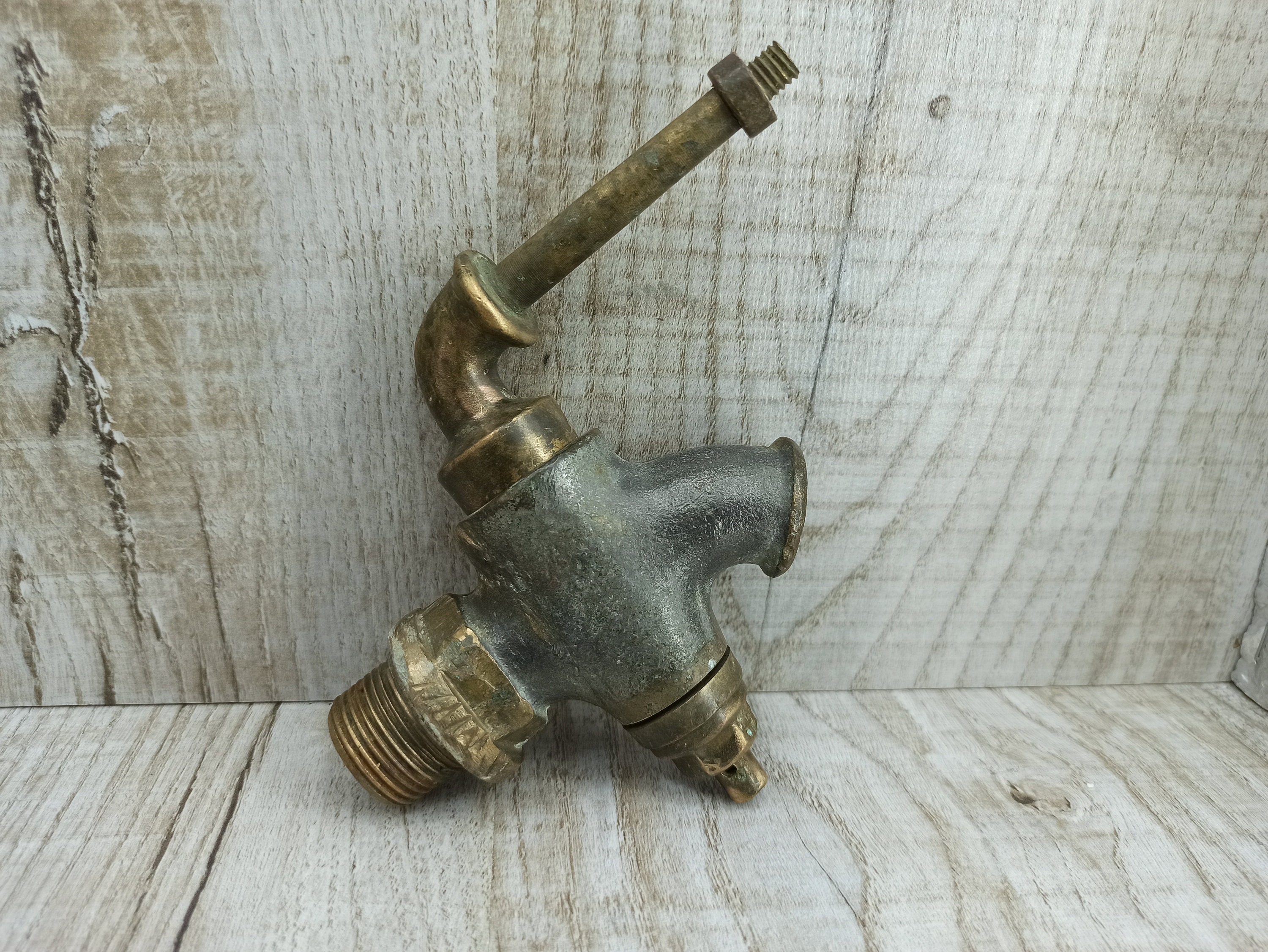 Bronze wine barrel faucet Large Vintage Water Faucet Brass Etsy