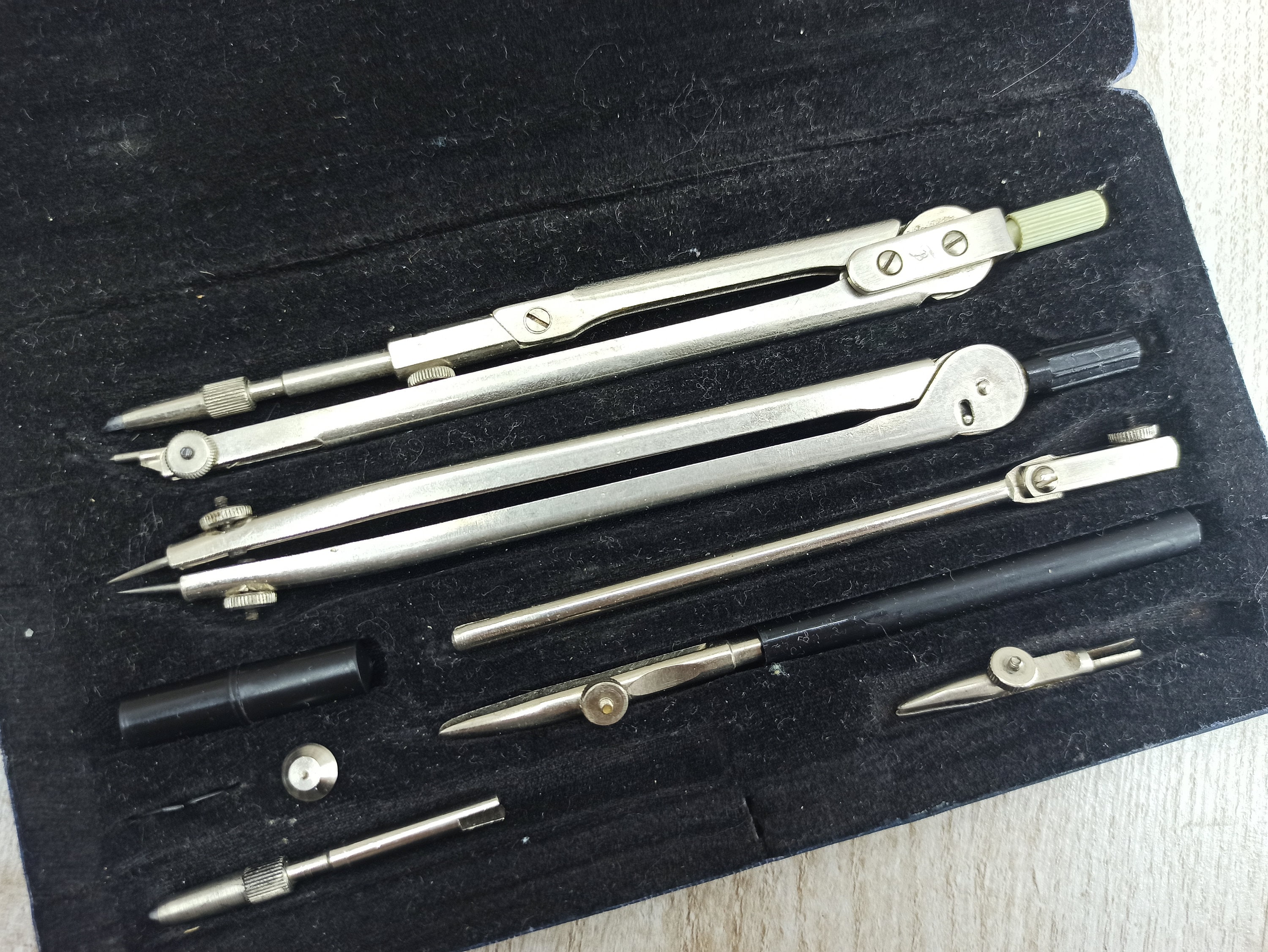 Office Office & School Supplies Architect drafting set Vintage case of