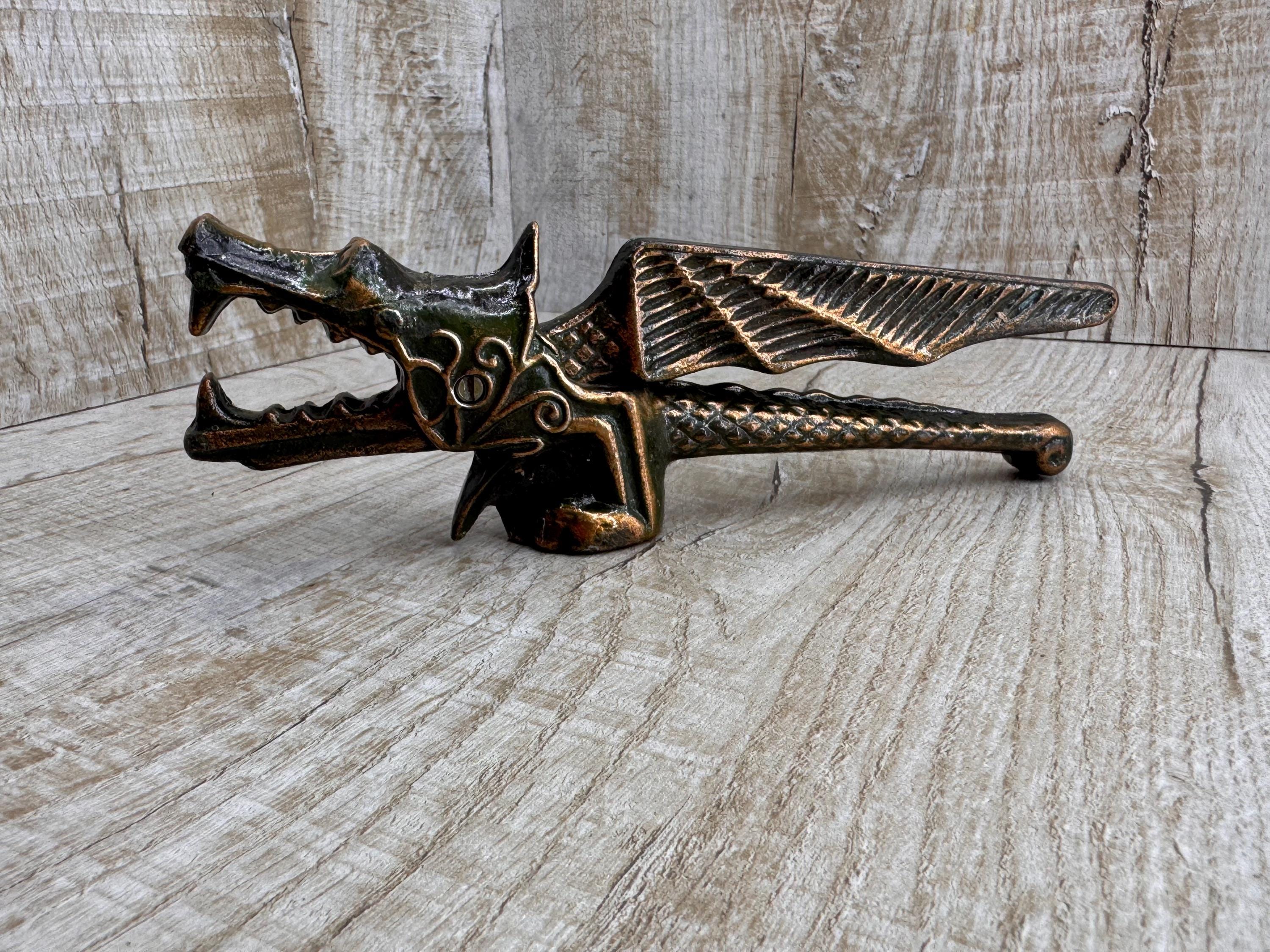 Vintage Nutcracker Metal Soviet Nutcracker Dragon Nut Cracker