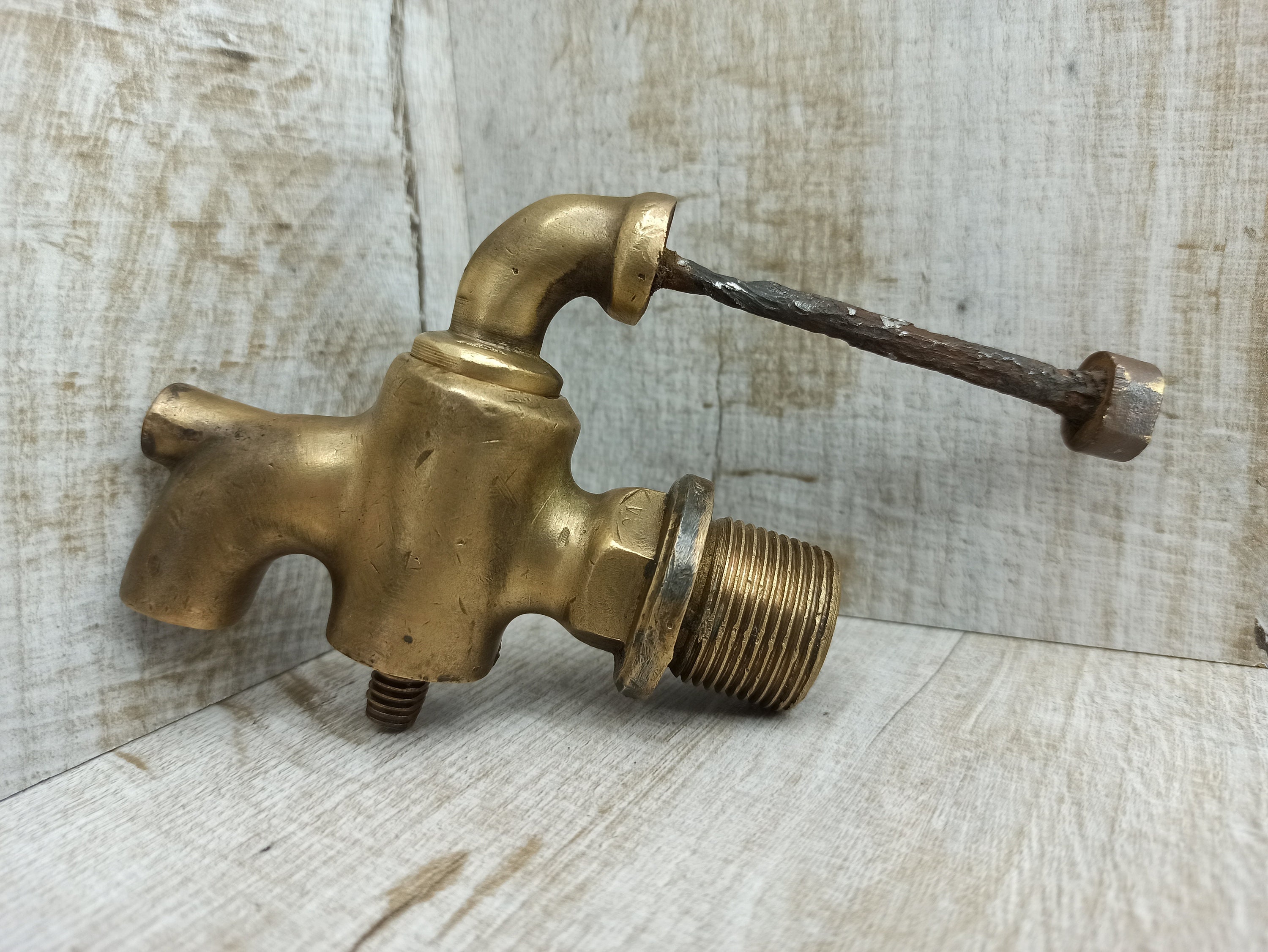 Large Brass Wine Barrel Faucet Vintage Water Faucet Brass Etsy