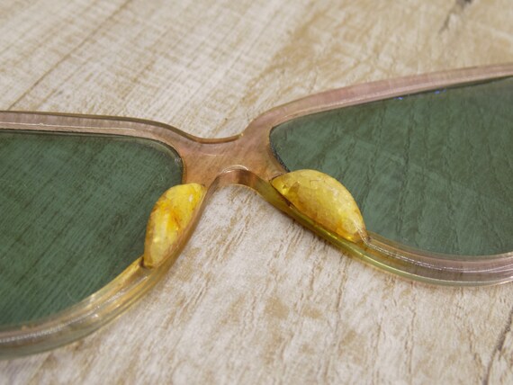 Vintage sunglasses Soviet Collectible glasses Cat… - image 6