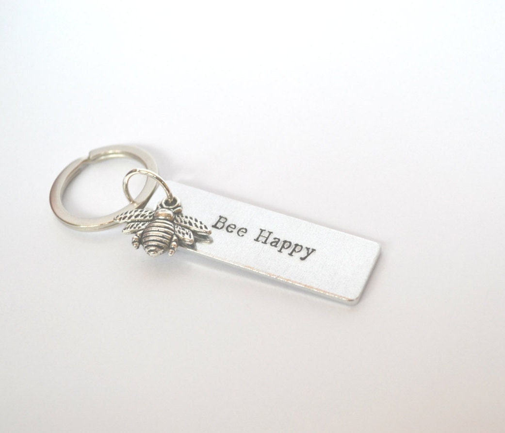 Buy Bee Key Ring Aluminium Key Chain Custom Cute Gift Online in