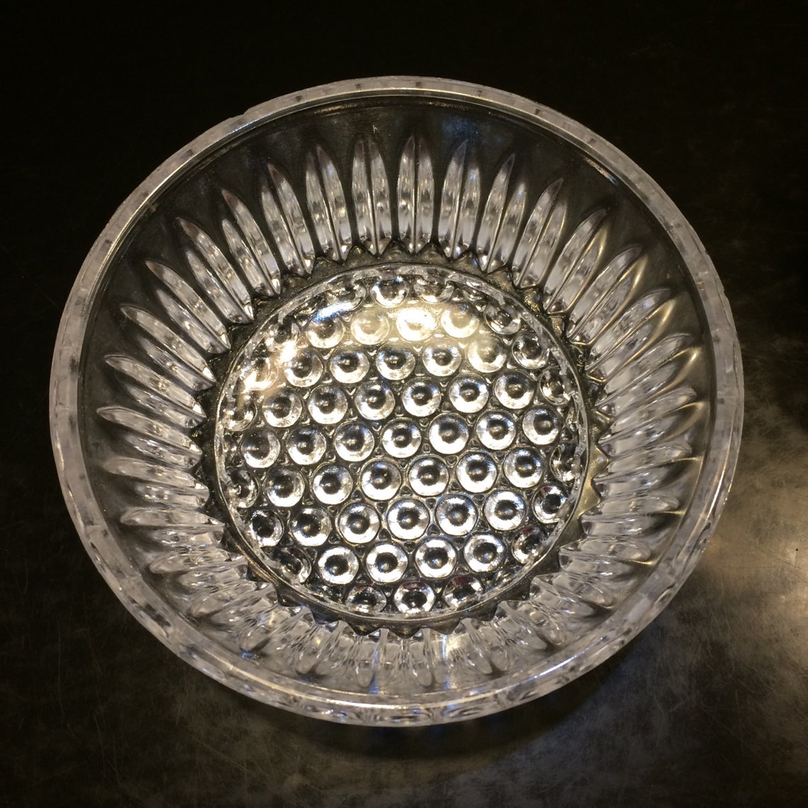 Vintage crystal vase for fruits and sweets Crystal bowl Etsy