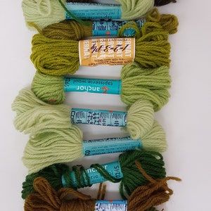 Anchor Tapestry Wool, 10 Skeins, Custom Order, Your Choice of Colours, Sewing Supplies, Needlework, Needle craft, Tapisserie Wool