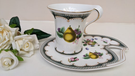 Mug and Snack Plate Set the Leonardo Collection Autumn Fruits